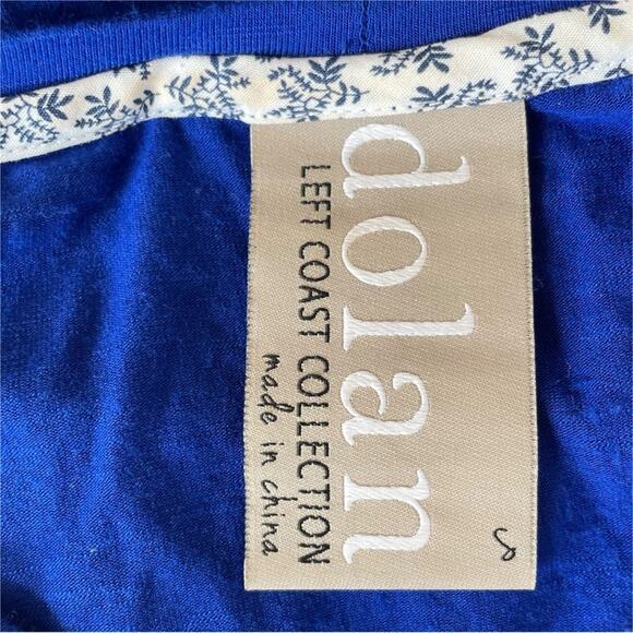 ANTHROPOLOGIE DOLAN Left Coast Loren High-Low Tunic Royal Blue Size S - Picture 7 of 9